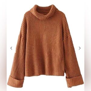 Goodnight Macaroon - Cognac knitted sweater